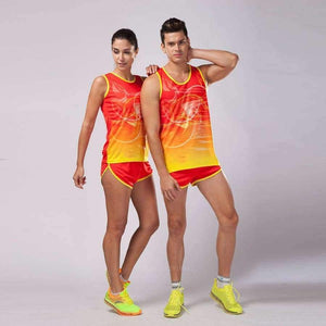 Planet Gates women Black set / L Women  Soccer Jerseys Set Marathon Vest+Shorts Racing clothing Track and field Clothing Jogging Running Sets kit Uniform