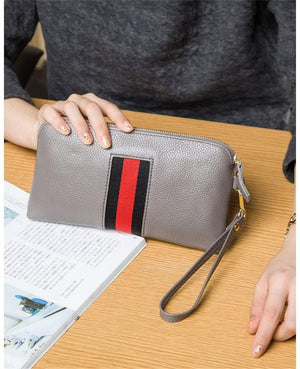 Planet Gates Women Brand Design Portefeuille femme Genuine Leather Clutch Women Wallets  6 Colors   Fashion Long Carteira Feminina