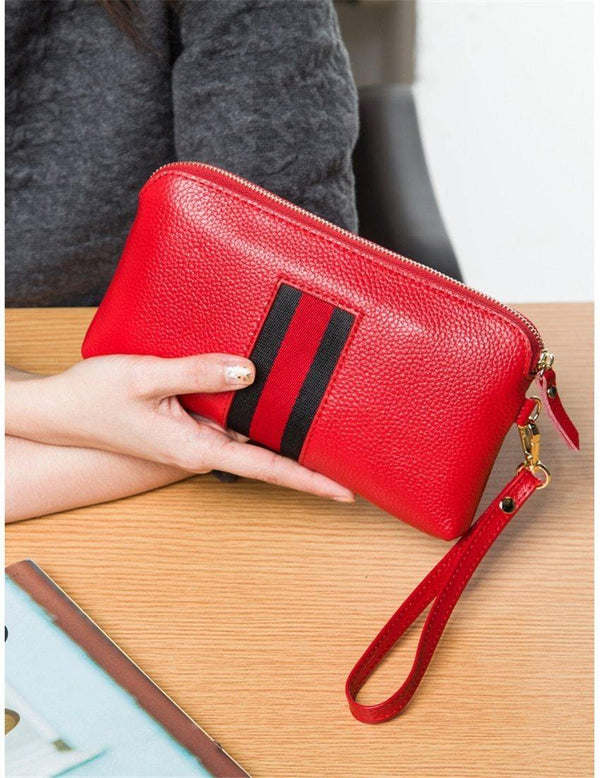 Planet Gates Women Brand Design Portefeuille femme Genuine Leather Clutch Women Wallets  6 Colors   Fashion Long Carteira Feminina