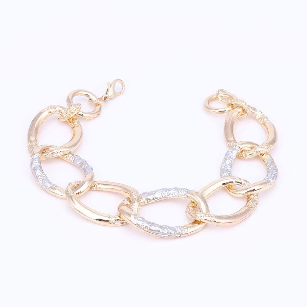 Planet Gates Women Bridal Wedding Jewelry Sets High Quality Gold Color Necklace Earrings Bracelet Ring For Party
