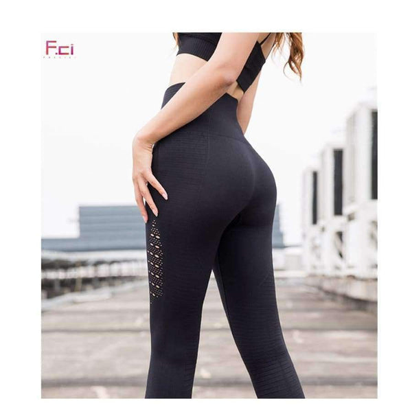 Planet Gates Women Casual High Waist Leggings Breathable Workout Fitness Sporting Seamless Pants  Hollow Out Seamless Leggings Female