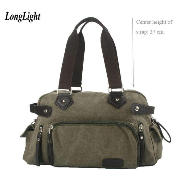 Planet Gates Women cotton canvas shoulder bag preppy handbag girls purse fashionable crossbody bag large volume school bag for lady LongLight
