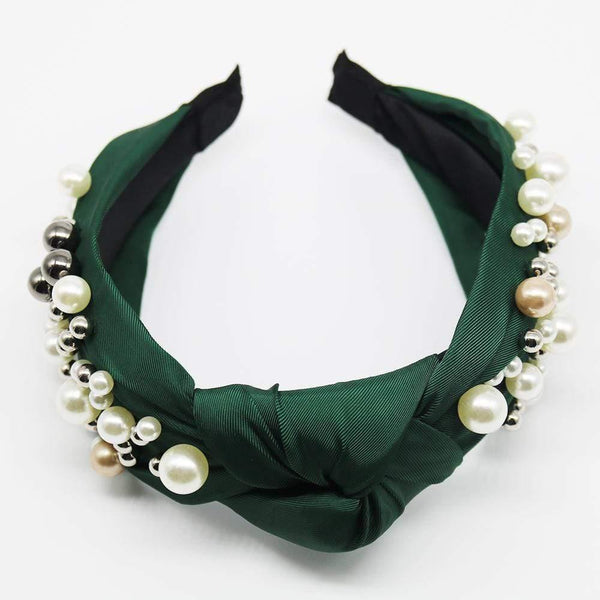Women Elegant Pearls Simple Hairbands Noble Headband Hair Hoops Holder Ornament Head Ties Lady Fashion Head Accessories