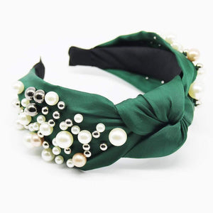 Women Elegant Pearls Simple Hairbands Noble Headband Hair Hoops Holder Ornament Head Ties Lady Fashion Head Accessories