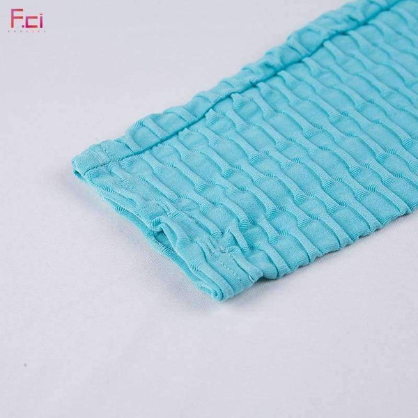 Planet Gates Women Fashion Bubble Waffle Leggings V Shape Waistband Flaws Textured Pants  Scrunch Butt Pants Workout Sexy Leggings