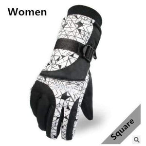 Planet Gates women / Free Size Resistant riding Ski Gloves  Mountain Skiing Snowmobile Waterproof Snow Motorcycle Gloves Windproof Guanti moto