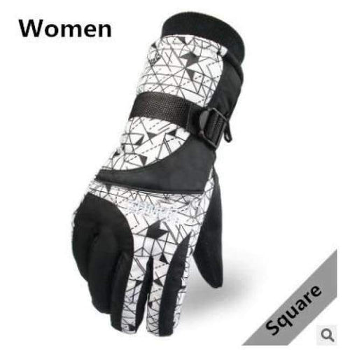 Planet Gates women / Free Size Resistant riding Ski Gloves  Mountain Skiing Snowmobile Waterproof Snow Motorcycle Gloves Windproof Guanti moto