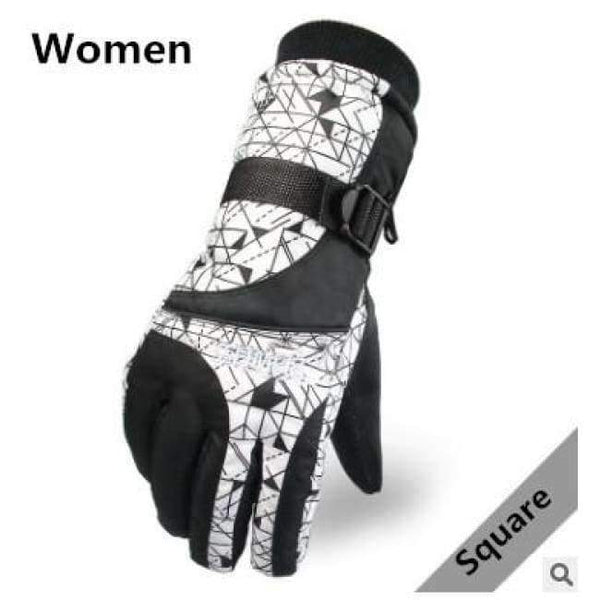 Planet Gates women / Free Size Resistant riding Ski Gloves  Mountain Skiing Snowmobile Waterproof Snow Motorcycle Gloves Windproof Guanti moto