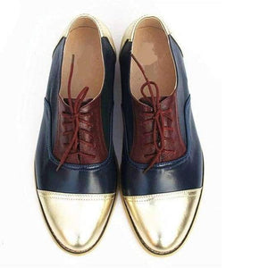 Planet Gates women genuine leather oxford shoes woman flats handmade vintage retro lace up loafers brown casual sneakers flat shoes for women