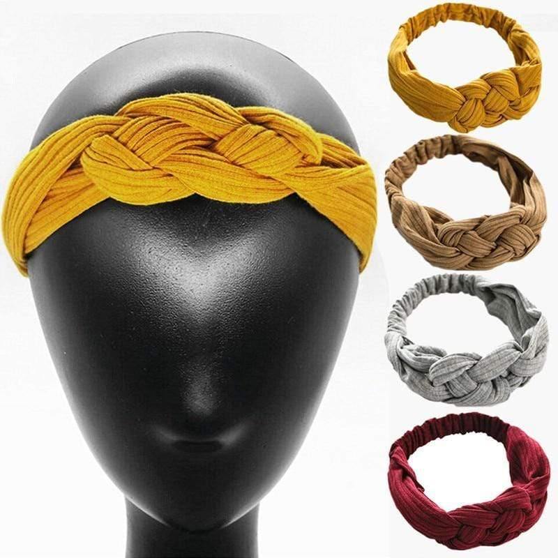 Women Girls Hair Fashion Knot Headband Turban Headwrap Braid Hairband Twist Suede Elastic Head Band Bandage Hair Accessories