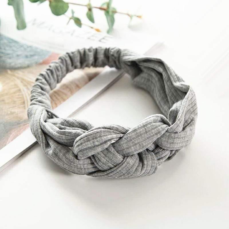 Women Girls Hair Fashion Knot Headband Turban Headwrap Braid Hairband Twist Suede Elastic Head Band Bandage Hair Accessories