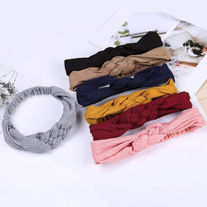 Women Girls Hair Fashion Knot Headband Turban Headwrap Braid Hairband Twist Suede Elastic Head Band Bandage Hair Accessories