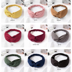Women Girls Hair Fashion Knot Headband Turban Headwrap Braid Hairband Twist Suede Elastic Head Band Bandage Hair Accessories