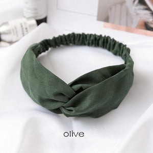 Women Girls Hair Fashion Knot Headband Turban Headwrap Braid Hairband Twist Suede Elastic Head Band Bandage Hair Accessories