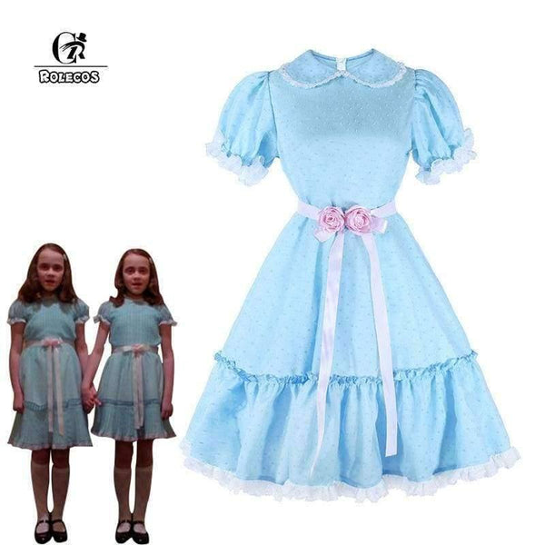 Planet Gates Women Halloween Costume The Shining Twins Cosplay Costume Sweet Lolita Dress Horror Movie Cosplay Girl Party Clothing