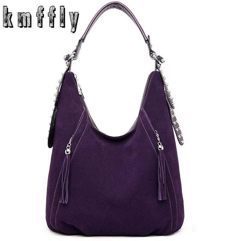 Women Handbag Faux Suede Leather Women Shoulder Bags Designer Women Shoulder Bags