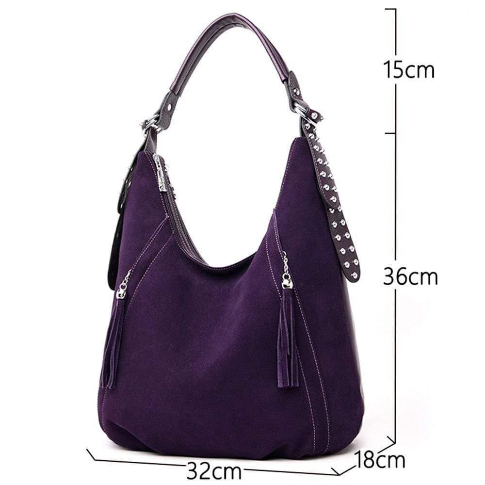 Women Handbag Faux Suede Leather Women Shoulder Bags Designer Women Shoulder Bags