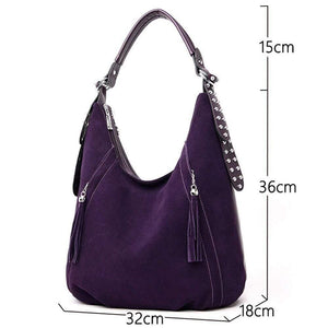 Women Handbag Faux Suede Leather Women Shoulder Bags Designer Women Shoulder Bags