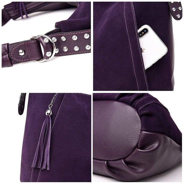 Women Handbag Faux Suede Leather Women Shoulder Bags Designer Women Shoulder Bags