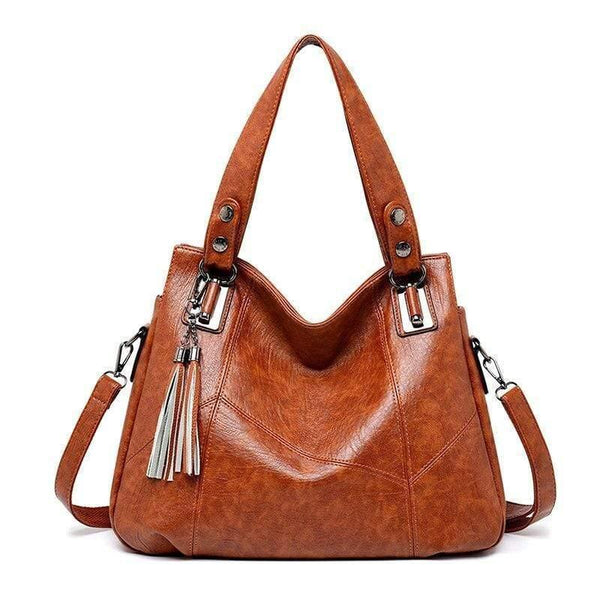 Women Handbag Genuine Leather Tote Bags Tassel Luxury Women Shoulder Bags Ladies Leather