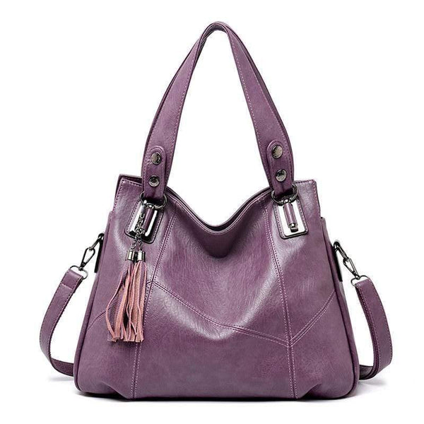 Women Handbag Genuine Leather Tote Bags Tassel Luxury Women Shoulder Bags Ladies Leather