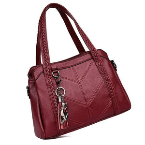 Planet Gates Women Handbag Genuine Leather Tote Bags Tassel Luxury Women Shoulder Bags Ladies Leather Handbags Women Fashion Bags 2018