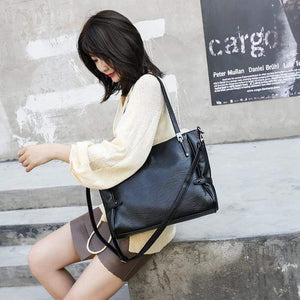 Women Handbags Leather Women Shoulder Bags 2 sets Famous Brand Designer Women Messenger Bag