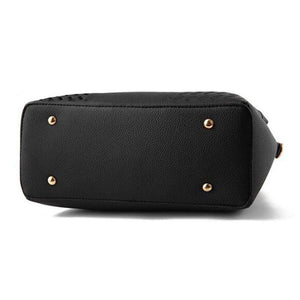 Planet Gates Women Handbags Tassel PU Leather Totes Bag Top-handle Embroidery Crossbody Bag Shoulder Bag Lady Simple Style Hand Bags