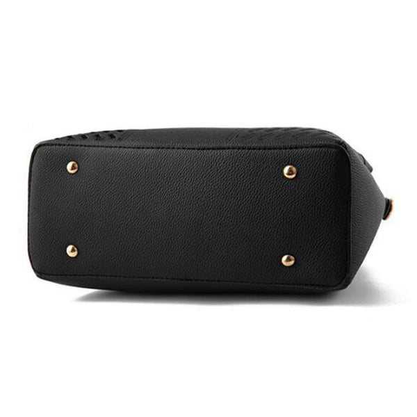 Planet Gates Women Handbags Tassel PU Leather Totes Bag Top-handle Embroidery Crossbody Bag Shoulder Bag Lady Simple Style Hand Bags