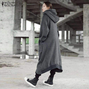 Planet Gates Women Hooded Coats Jackets Plus Size Female Long Sleeve Zip Long Jackets Ladies Winter Outerwear Thin Windbreakers