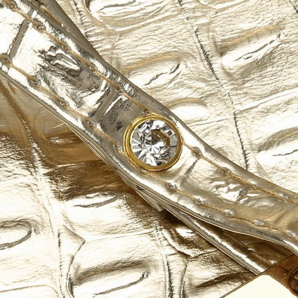 Planet Gates Women Large Capacity Handbags Soft PU Leather Crocodile Bag Ladies Casual Shopping Tote Bags Shoulder Bags Sac Main Silver Gold