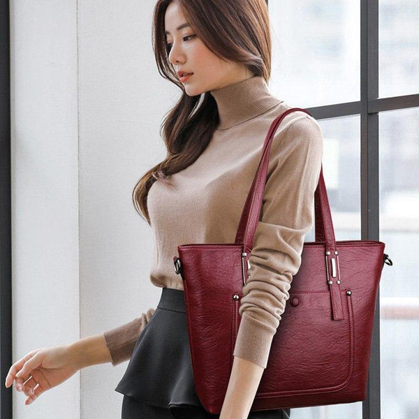 Women Leather Handbags 2 Set Women Messenger Bags Designer Crossbody Bag Women Bolsa