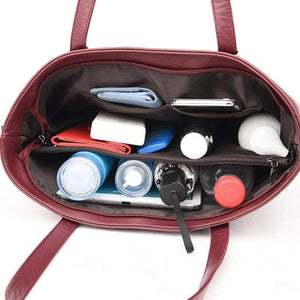 Women Leather Handbags 2 Set Women Messenger Bags Designer Crossbody Bag Women Bolsa