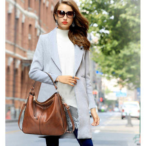 Women Leather Handbags Vintage Casual Tote Bags Female Designer Brand Crossbody Shoulder Bag