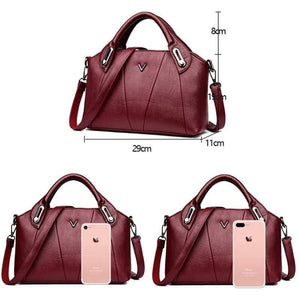 Women Leather Messenger Bags Vintage Sac A Main Crossbody Bags For Women Leather Shoulder Bag