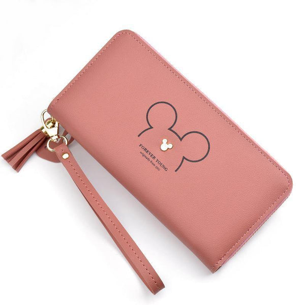 Planet Gates Women Leather Wallet Female Long Portable Multifunction Solid Purse Women Phone Cion Card Holders Ladies Clutch Carteras