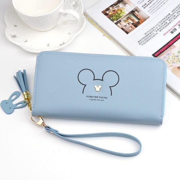 Planet Gates Women Leather Wallet Female Long Portable Multifunction Solid Purse Women Phone Cion Card Holders Ladies Clutch Carteras