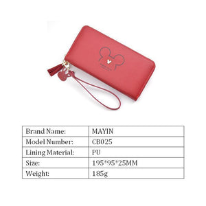 Planet Gates Women Leather Wallet Female Long Portable Multifunction Solid Purse Women Phone Cion Card Holders Ladies Clutch Carteras