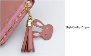 Planet Gates Women Leather Wallet Female Long Portable Multifunction Solid Purse Women Phone Cion Card Holders Ladies Clutch Carteras