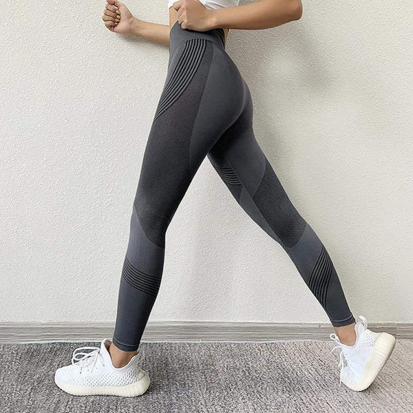 Planet Gates Women Leggings High Waist Peach Hips Gym Leggings Quick-drying Sports Stretch Fitness Pants