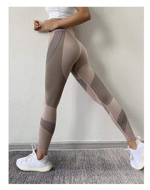 Planet Gates Women Leggings High Waist Peach Hips Gym Leggings Quick-drying Sports Stretch Fitness Pants