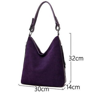 Women Luxury Faux Suede Handbags High Quality Ladies Hand Bags For Women Winter