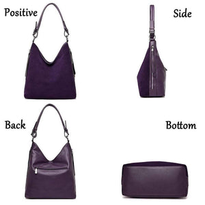 Women Luxury Faux Suede Handbags High Quality Ladies Hand Bags For Women Winter