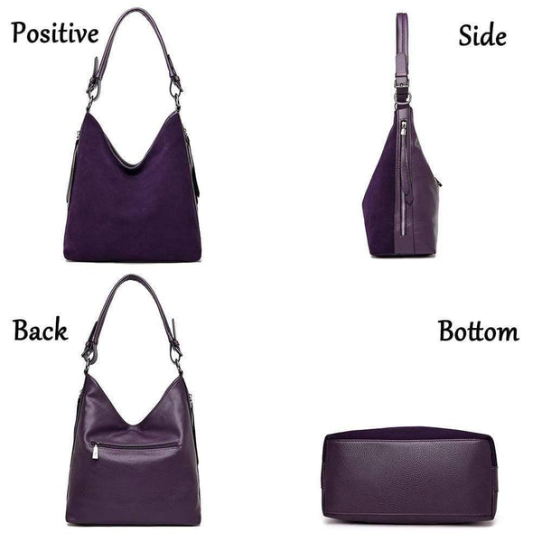 Women Luxury Faux Suede Handbags High Quality Ladies Hand Bags For Women Winter