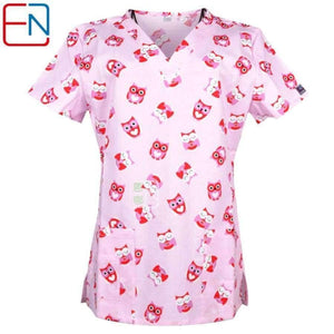 Planet Gates Women Medical Scrub Tops Medical With V Neck 100% Cotton Medical Uniforms Surgical Scrubs Top Designs In Hennar