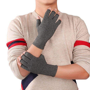 Planet Gates Women Men Arthritis Compression Gloves Fingerless Joint Pain Relief Rheumatoid Osteoarthritis Hand Wrist Support Therapy Mittens