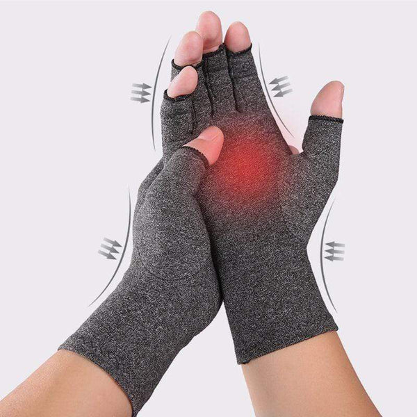 Planet Gates Women Men Arthritis Compression Gloves Fingerless Joint Pain Relief Rheumatoid Osteoarthritis Hand Wrist Support Therapy Mittens