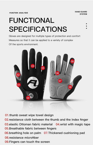 Planet Gates Women Men Cycling Gloves Full Finger Bicycle Gloves Anti Slip Gel Pad Motorcycle MTB Road Bike Glove Luva mittens