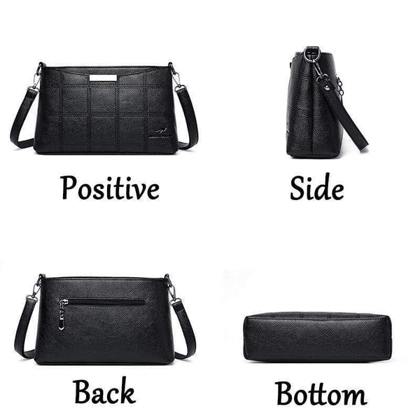 Women Messenger Bag Embroidery Fashion Ladies Leather Shoulder Bag Women Crossbody Bags