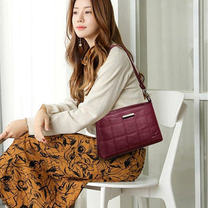 Women Messenger Bag Embroidery Fashion Ladies Leather Shoulder Bag Women Crossbody Bags
